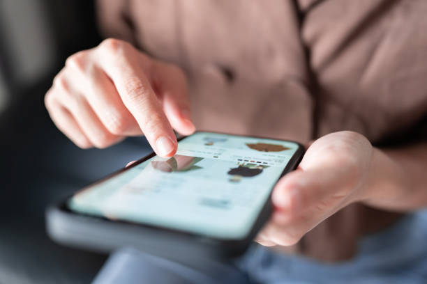 A person using a smartphone, highlighting mobile Internet connectivity in Dubai.